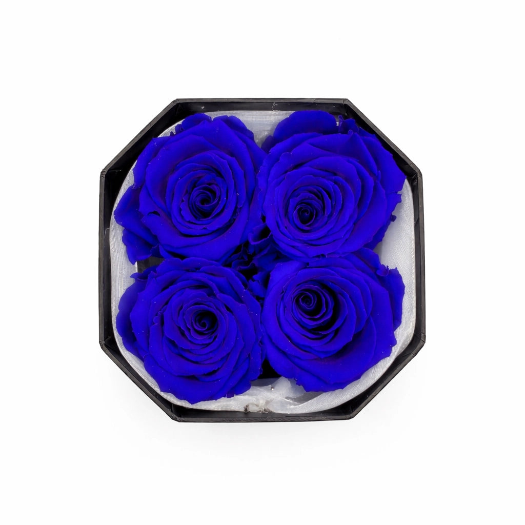 ballagási ajándék doboz sapka kék örökrózsával