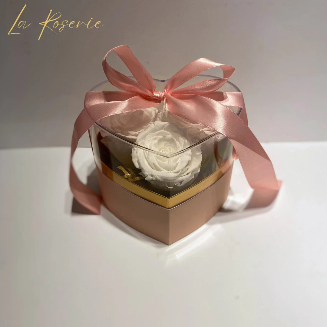 fehér örök rózsa box