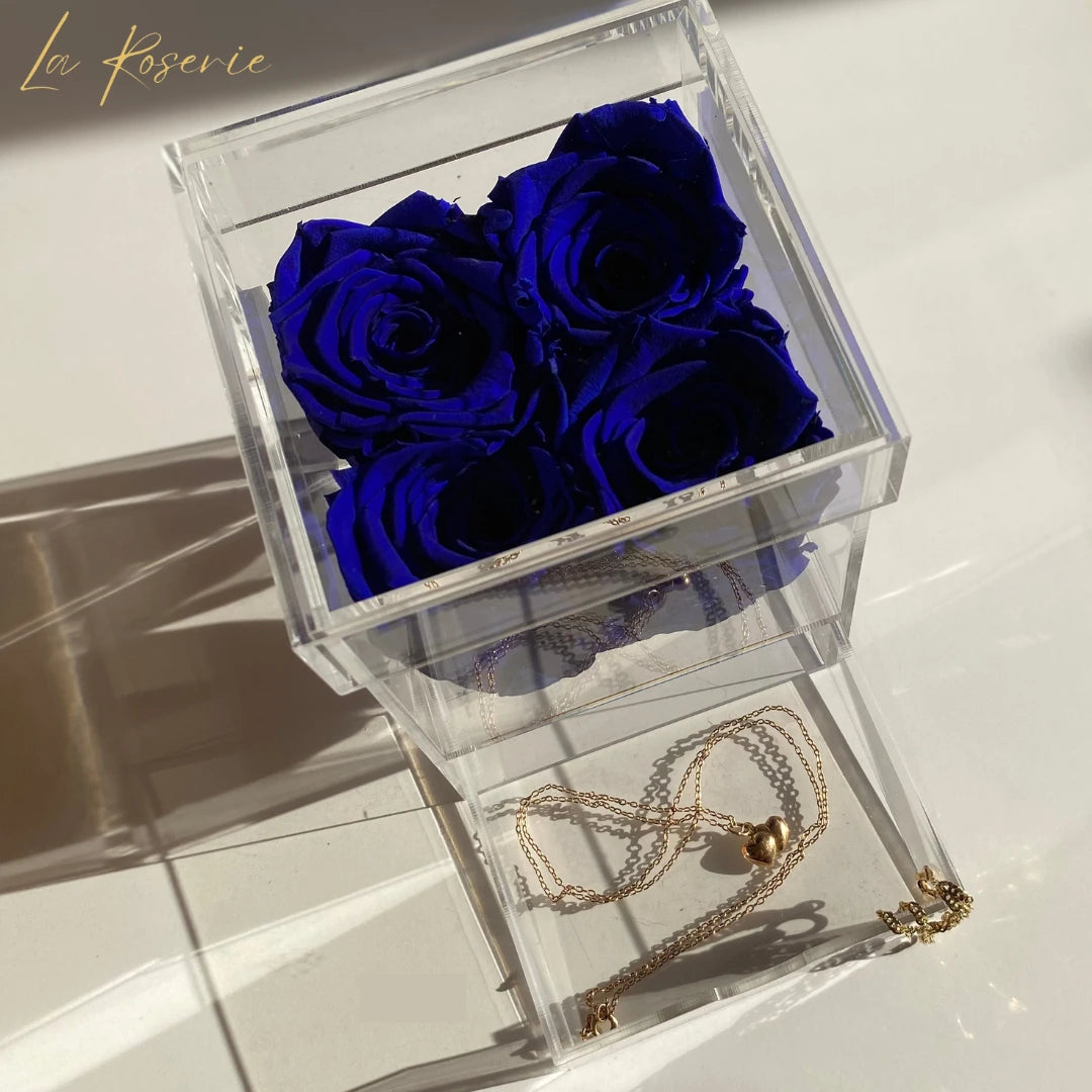 örök rózsa box kék fiókkal