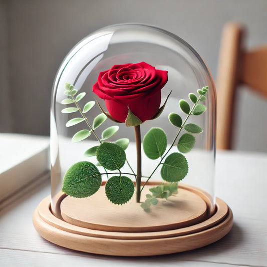 üvegburás örök rózsa la roserie