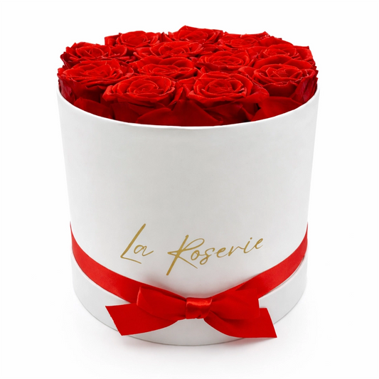 11-13 szálas vörös örökrózsa box