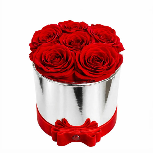 ezüst örökrózsa box