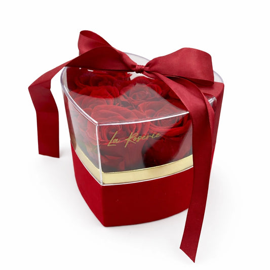 örökrózsák bársony dobozban