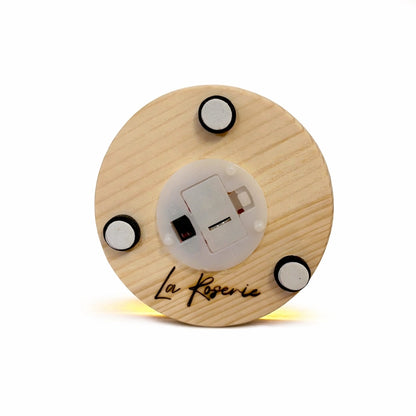 kicsi örök rózsa üvegben, led világítással