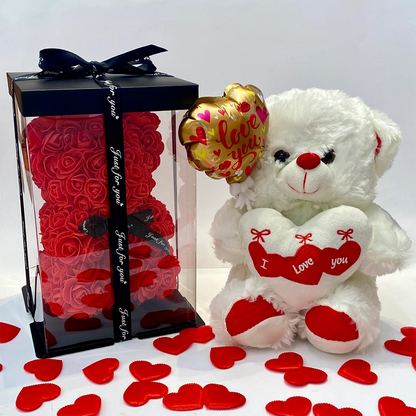 ajándékszett macikkal