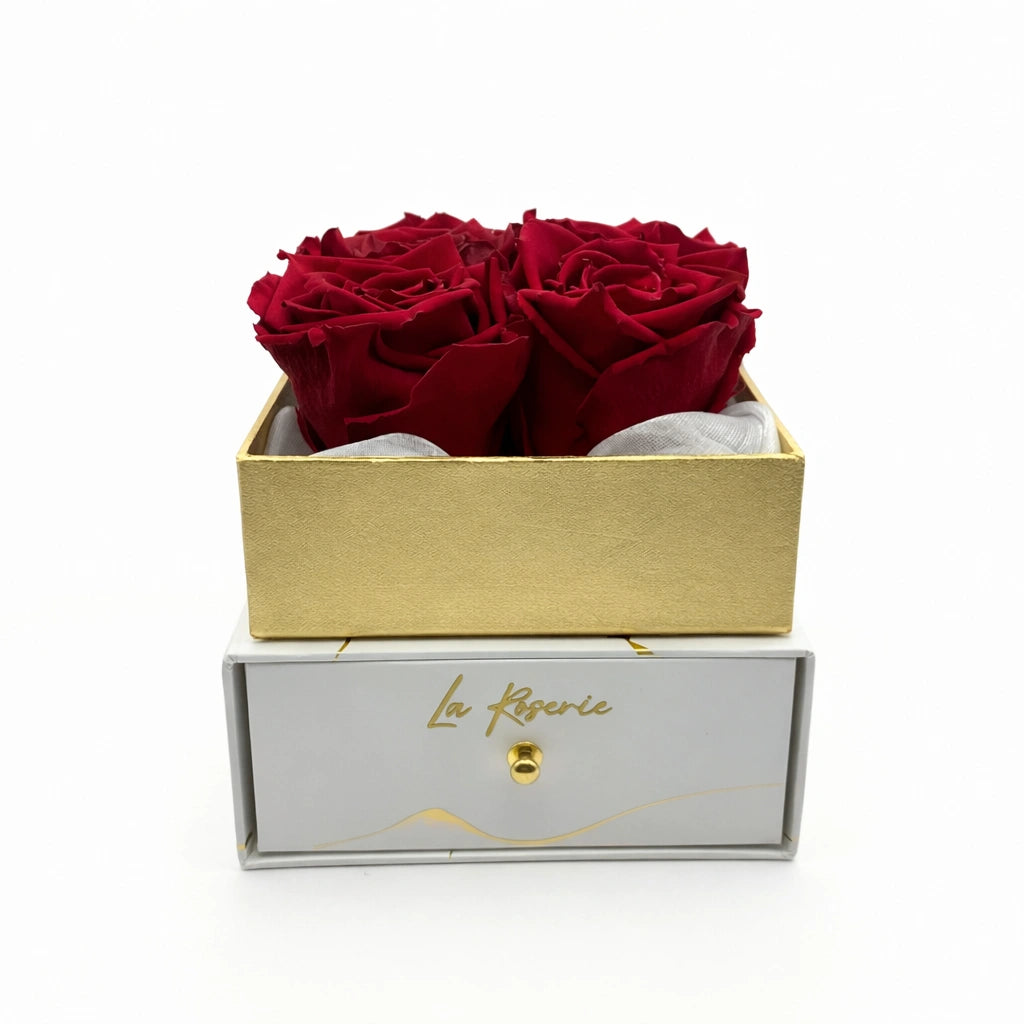 örökrózsa fiókos ajándékdoboz