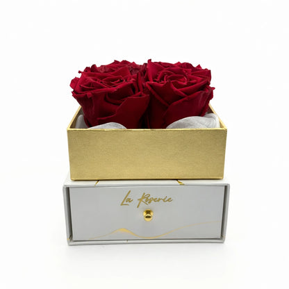 örökrózsa fiókos ajándékdoboz