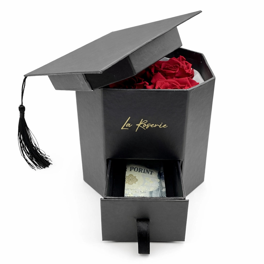 talár sapka ajándék doboz fiókkal