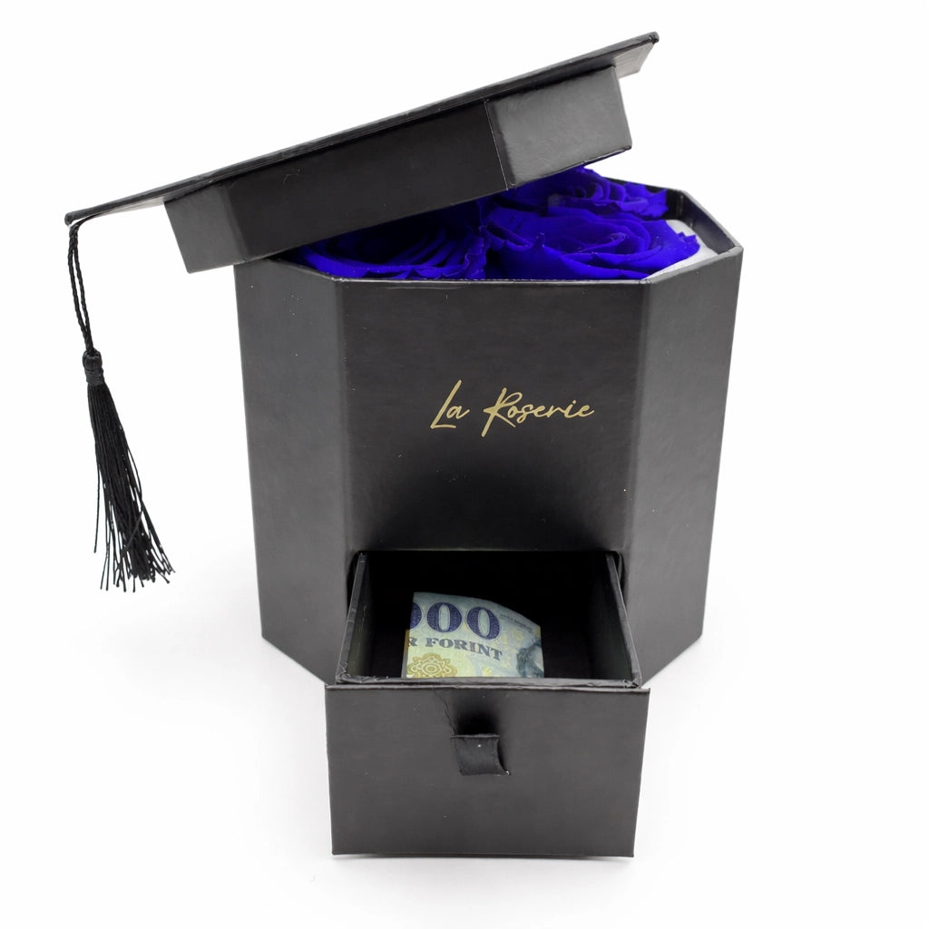 ballagási ajándék doboz sapka örökrózsával