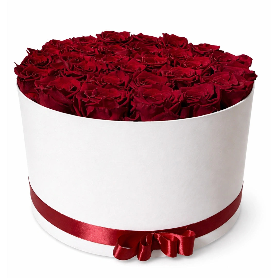 örökrózsa box - 29 szál