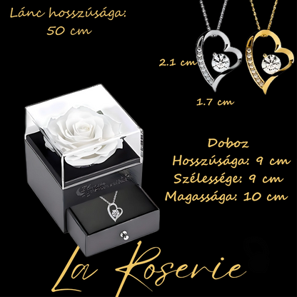 örökrózsa nyaklánc méret