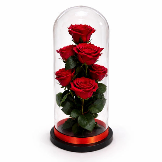 Hét örök rózsa üvegben