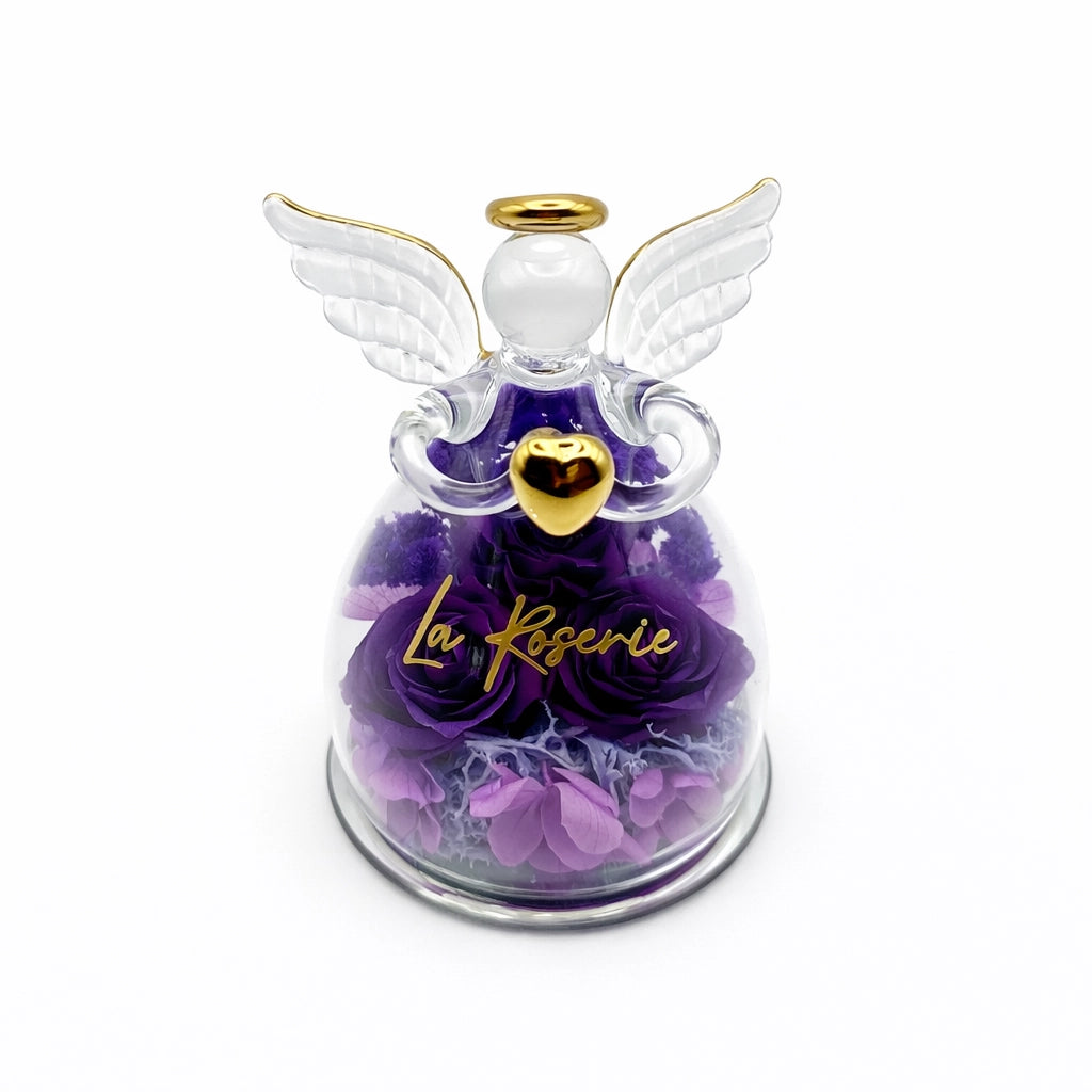 lila örökrózsa angyal