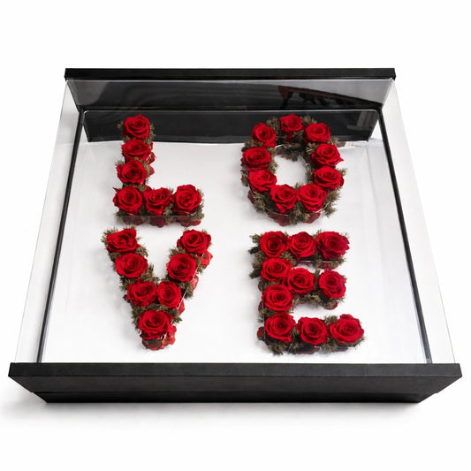 LOVE örök rózsa doboz