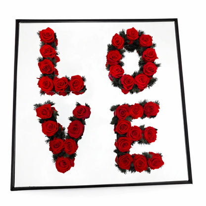 love örök életű rózsa tükörrel