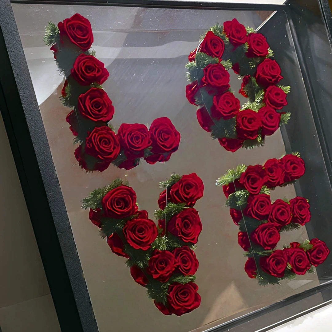 love örök életű rózsa tükörrel