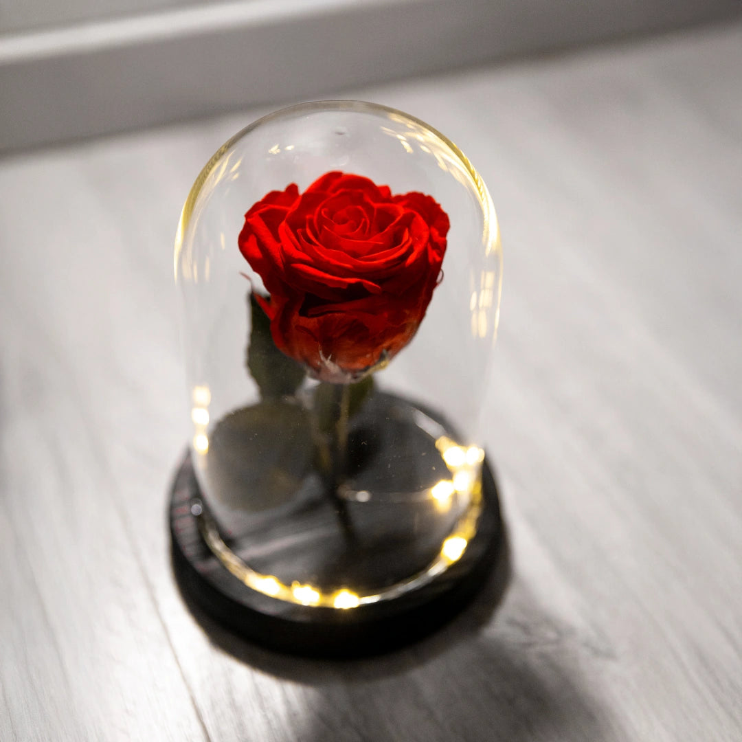 örök rózsa üveg búrában