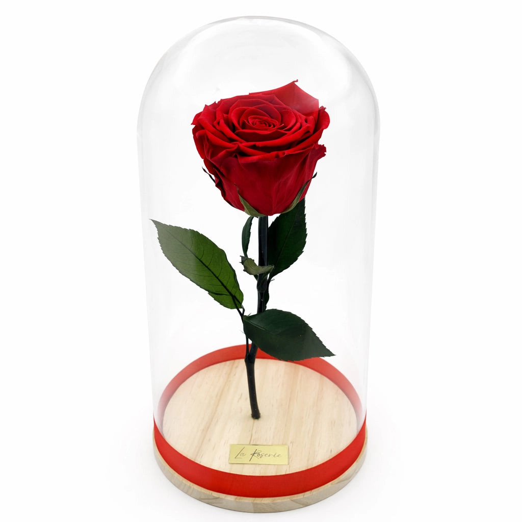 örök rózsa üvegben