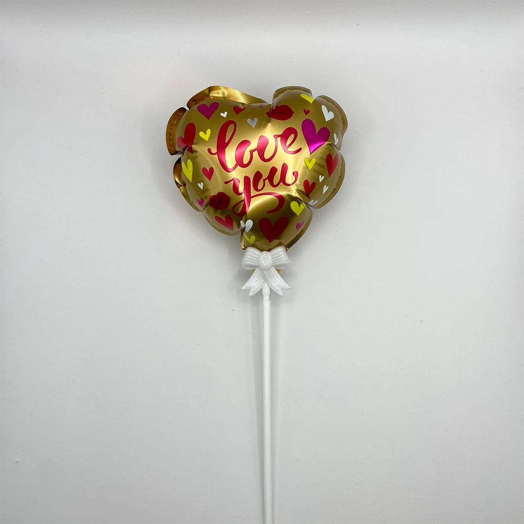 önfelfújó szív alakú love you lufi