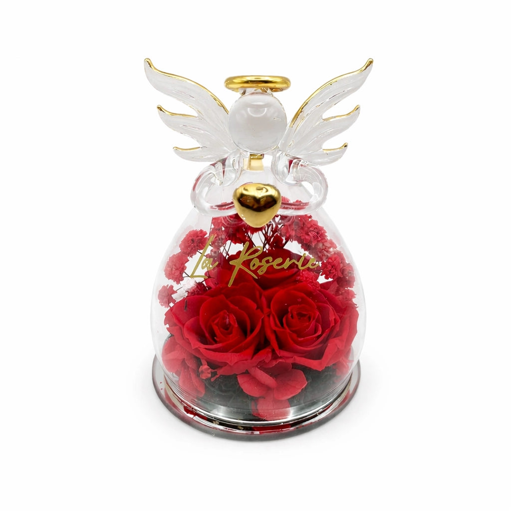 örökrózsa angyal üveg