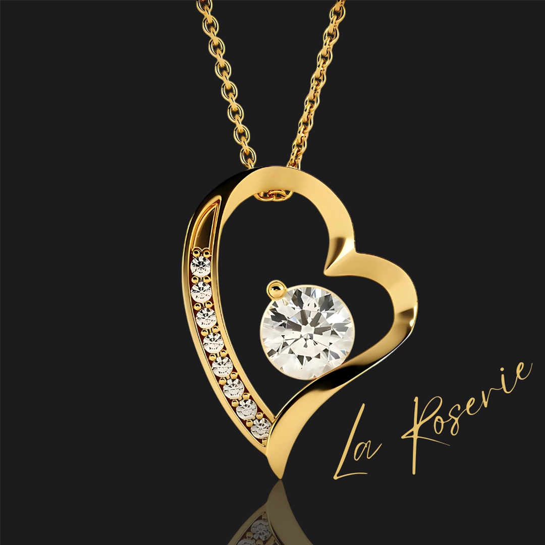 örök rózsa arany nyaklánccal