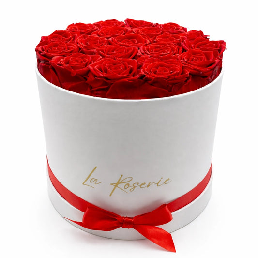 örök rózsa kalapdobozban