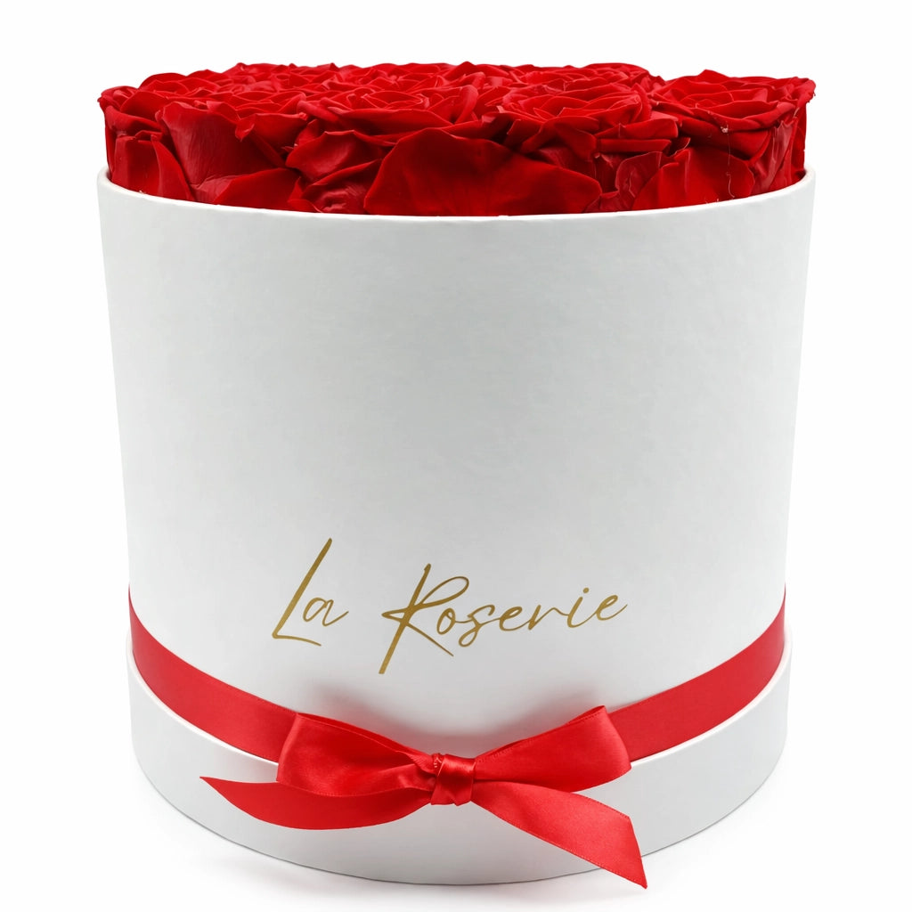 örök rózsa kalapdobozban