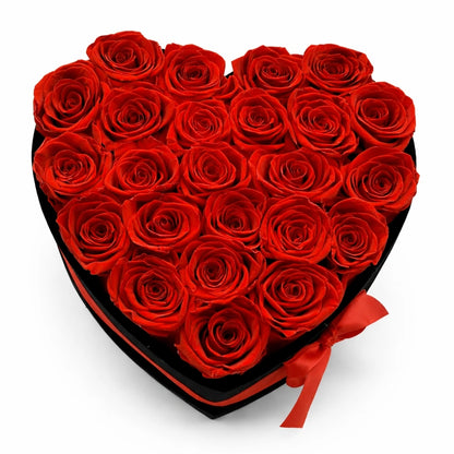 örökrózsa doboz szív