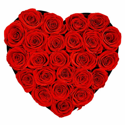 szív alakú örökrózsa box