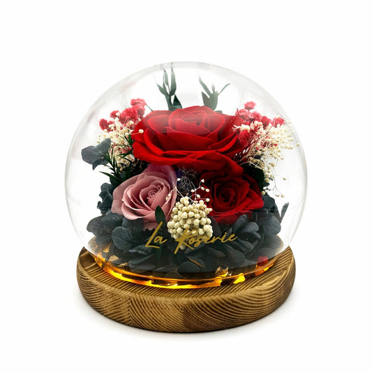 örök rózsa tartósított virág kompozíció