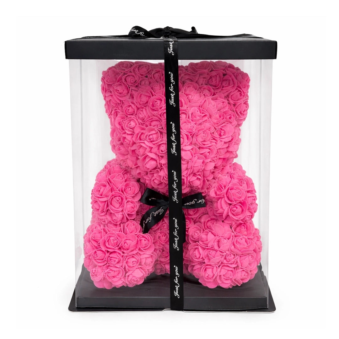 rózsa maci pink 40 cm