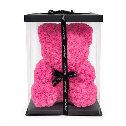 rózsa maci pink 40 cm