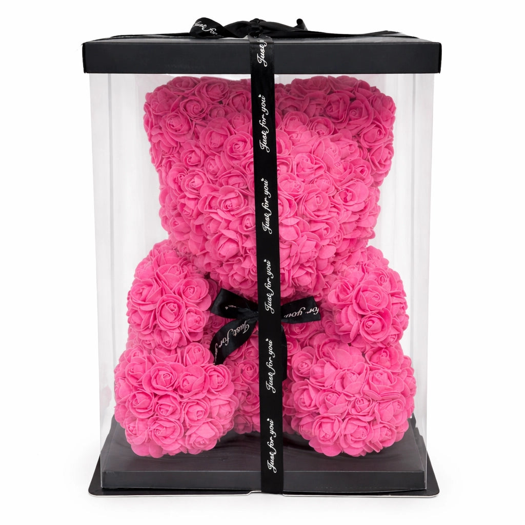 rózsa maci pink 40 cm