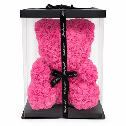 rózsa maci pink 40 cm