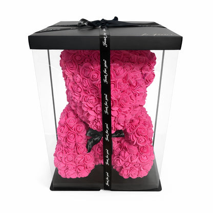 rózsa maci pink 40 cm