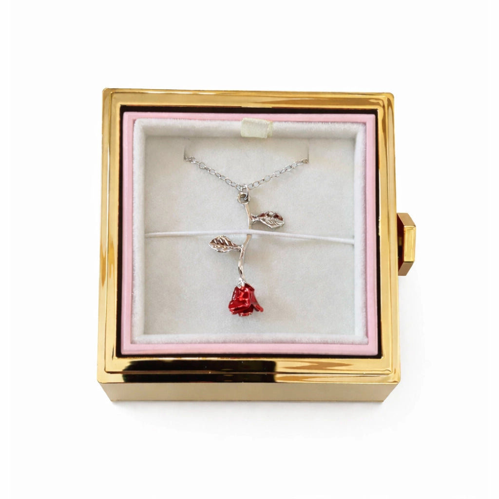 örök rózsa nyaklánc ezüst