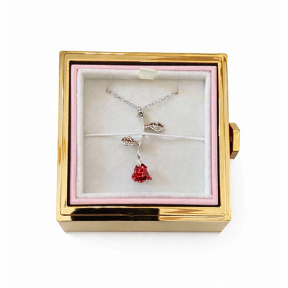 örök rózsa nyaklánc ezüst